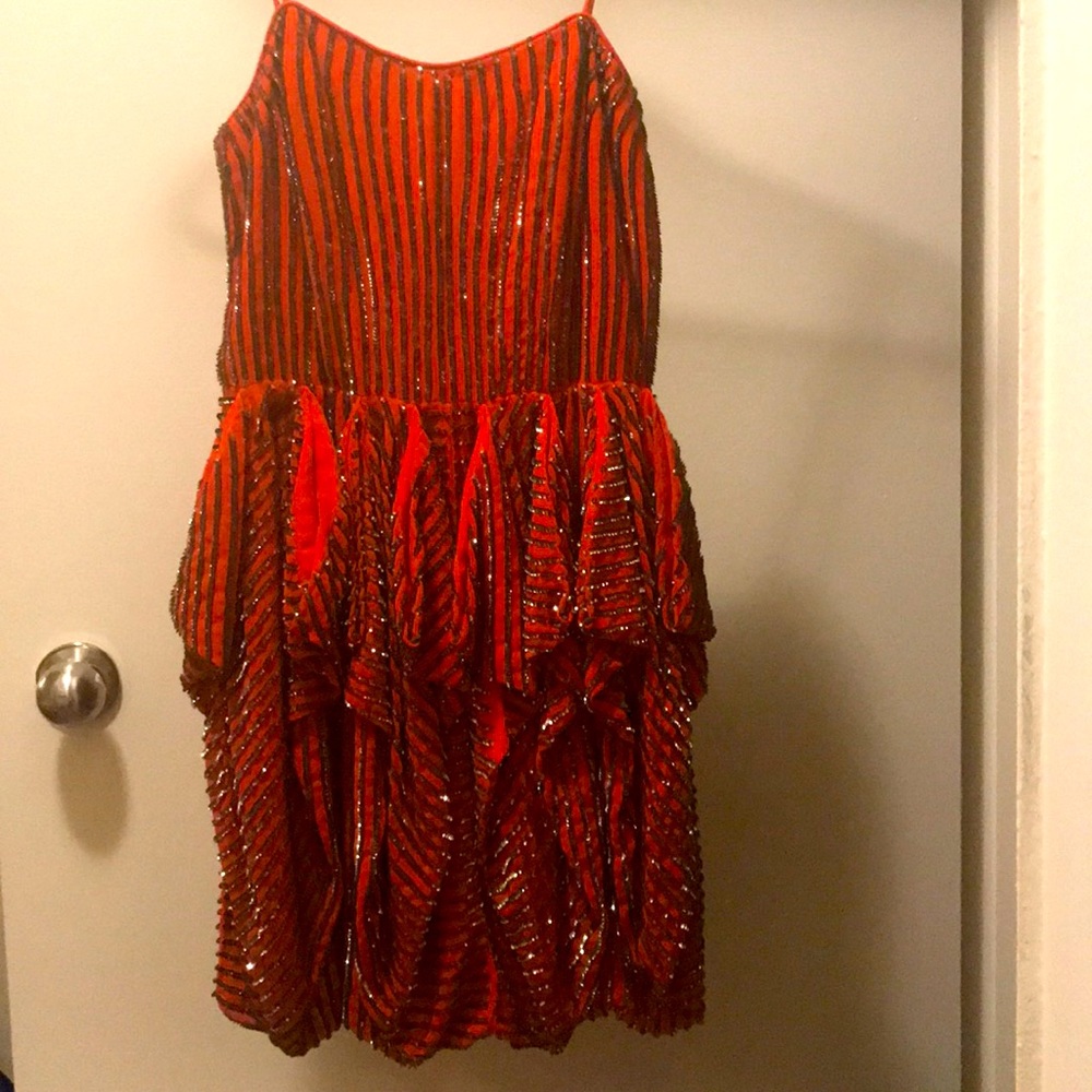 French connection orange dress